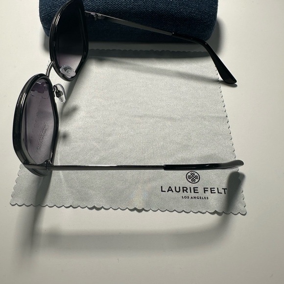 Laurie Felt Black Sunglasses - Picture 3 of 4